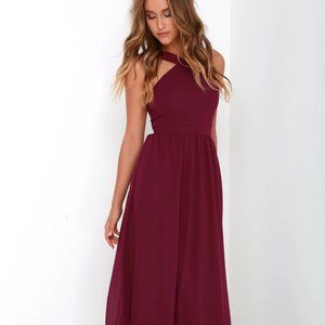 NWT - Air of Romance Burgundy Maxi Dress XL